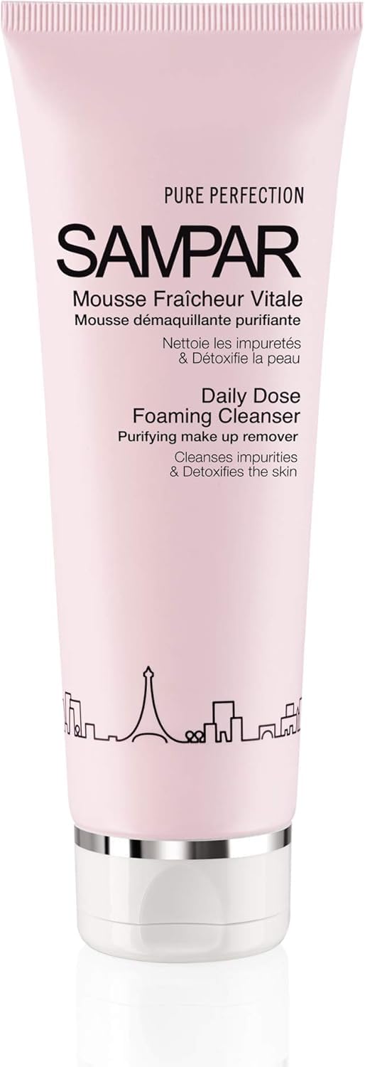 Sampar - Daily Dose Foaming Cleanser - Face Wash - Essential Oils Purifying Make-Up Remover - Cleanses Impurities and Detoxifies