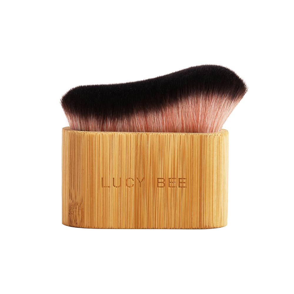 Lucy Bee Large Blending Brush for Self Tan and Makeup, Sunless Tanner Kabuki Brush, Streak Free Self Tanning Applicator For Face