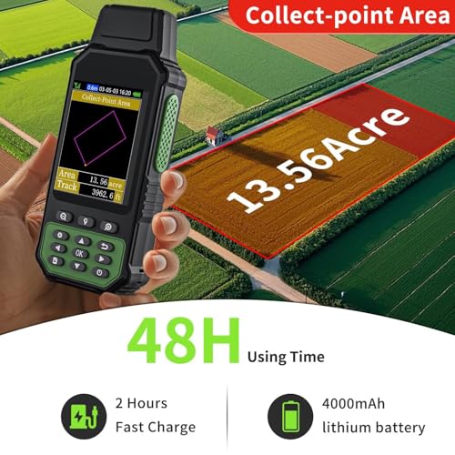 NiesahYan ZL190 Handheld GPS for Surveying, High Precision GPS Surveying Equipment for Mountainous Land Slope and Flat Fie...