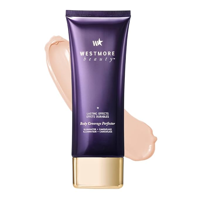 Westmore Beauty Body Coverage Perfector – Waterproof Leg & Body Makeup - Tattoo Cover Up Makeup - 7 Oz (Fair Radiance)
