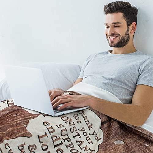 Gifts for Dad from Daughter to My Dad Blanket Best Gift for Fathers Day Birthday Christmas Valentines Day Bday Present Idea for Father Husband Men Him Healing Thoughts Throw Blanket 60''x50''
