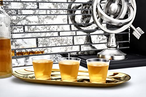 Hanna K. Signature 100 Shot Glasses 2oz Clear Premium Hard Plastic Disposable Cups, Ideal for Jello Shots, Wine Tasting, C...