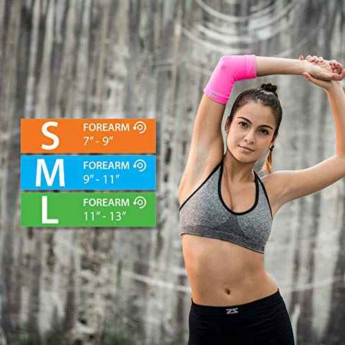 Zensah Compression Tennis Elbow Sleeve for Elbow Tendonitis, Tennis Elbow, Golfer's Elbow - Elbow Support, Elbow Brace