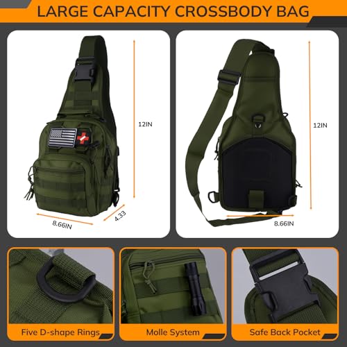 Survival Kit, 250pcs Survival Tools Tactical Gear and Trauma Bag, Survival First Aid Kit with Molle Crossbody Bag & Emerge...