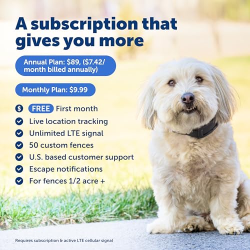 PetSafe Guardian GPS 2.0 Dog Fence + Tracking - Wireless GPS Dog Fence - Real-Time Tracking - Custom Boundaries System - W...
