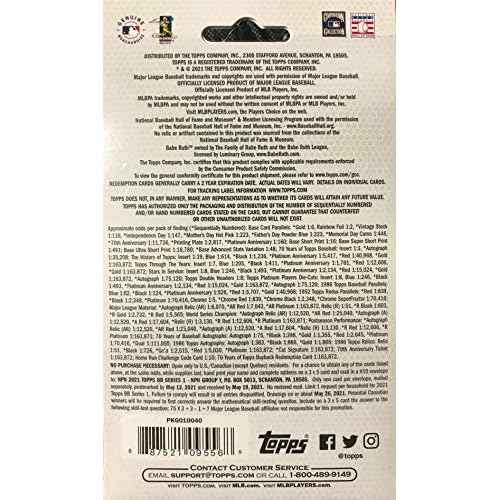 Topps 2021 Series 1 Baseball Hanger Pack