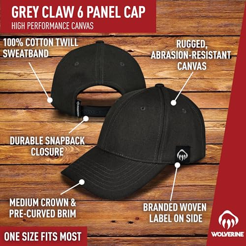 Wolverine Work Hat | Adjustable | Rugged | Durable | Comfort | Workwear | Cotton Canvas