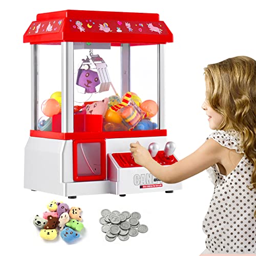 Claw Machine for Kids Toy Mini Arcade Machine Candy Grabber Prize Dispenser Vending Machine Arcade Game Machines for Home ...