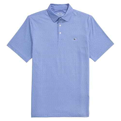 vineyard vines Mens Printed Sankaty Performance Polo