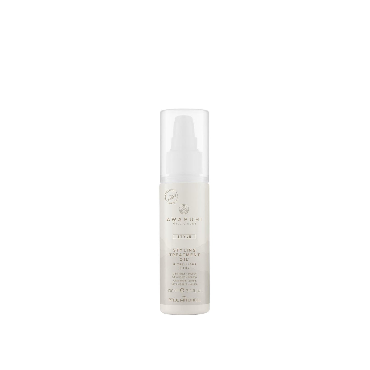 Awapuhi Wild Ginger by Paul Mitchell Styling Treatment Oil, Dry-Touch, Leave-In Formula, For All Hair Types, 3.4 fl. oz.