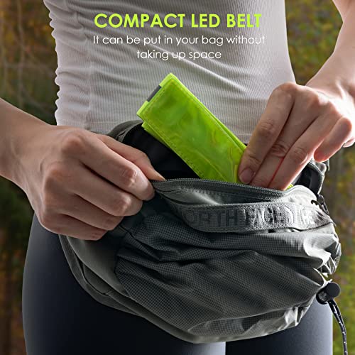 Todoxi LED Belt Reflective Sash for Walking at Night, High Visibility Adjustable Night Running Safety Gear Rechargeable LE...