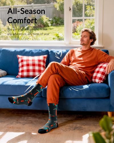 Belloxis Fun Novelty Socks for Men & Boys - Cotton Comfort Stocking Birthday Gift for Him, Dad, Son, Brother