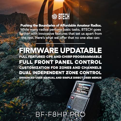 BAOFENG BF-F8HP PRO 10 W Tri-Band Two-Way Radio – UV-5R 7th Gen, 1000 Channels, GPS & NOAA Weather, Aviation/VHF/UHF/1.25 ...