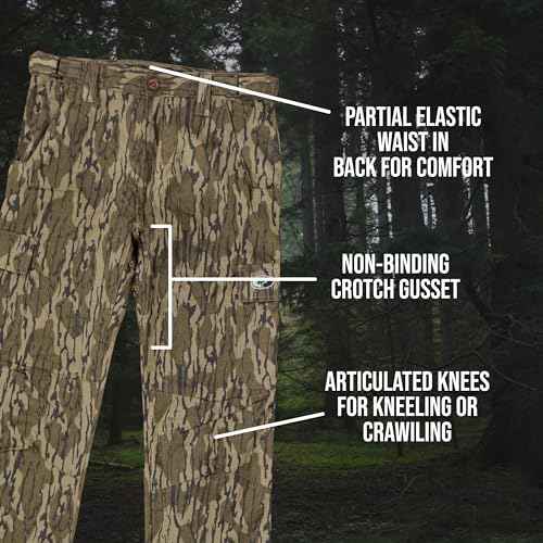 Mossy Oak Mid-Weight Chamois Camo Hunting Pants for Men