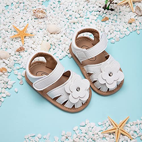 KIDSUN Baby Infant Girls Boys Sandals Non Slip Rubber Sole Summer Beach Outdoor First Walker Crib Shoes