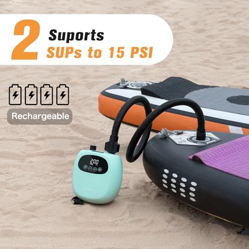 dwndpump Electric Air Pump for SUPs, Mini Bike Air Pump