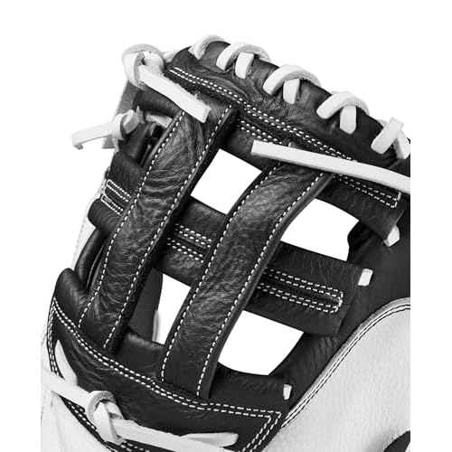 Wilson 2024 A700 FPCM 33" Fastpitch Catcher's Mitt - White/Black, Right Hand Throw