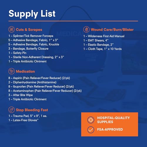 Adventure Medical Kits Mountain Series Medical Kit - Hiker - Emergency Medical First Aid Kit - For 2 People for 2 Days - C...