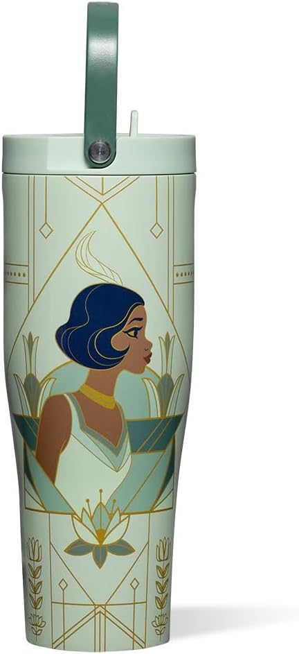 Corkcicle Go Cup XL - Leak-Proof Travel Tumbler - Triple Insulated Stainless Steel Water Bottle - Easy-Carry Handle - Summ...