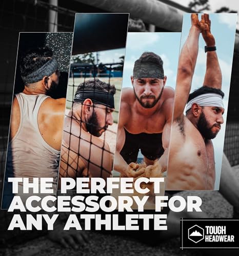 Tough Headwear Tough Outfitters Headband for Men - Mens Headbands - Working Out Sports Performance Head Bands - Athletic C...