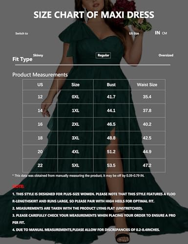 Women's Plus Size Wedding Guest Long Dress One Shoulder Summer Maxi Elegant Evening Party Cocktail Gown for Bridesmaid Prom