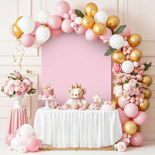 Light Pink Arch Backdrop Spandex Cover for 7.2ft Stand Frame Arch Covers Stretchy Backdrop Fabric for Wedding Bridal Showe...