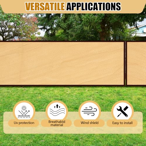 Fanfanwin 95% Pergola Shade Cover with Grommets,10' x 20' Outdoor Sun Shade Cloth Universal Pergola Replacement Canopy Pri...