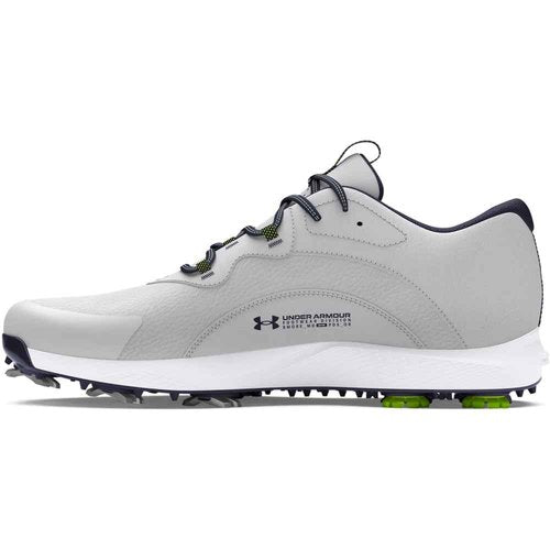 Under Armour Men's Charged Draw 2 Cleat, (102) Halo Gray/Halo Gray/Midnight Navy, 7.5, US