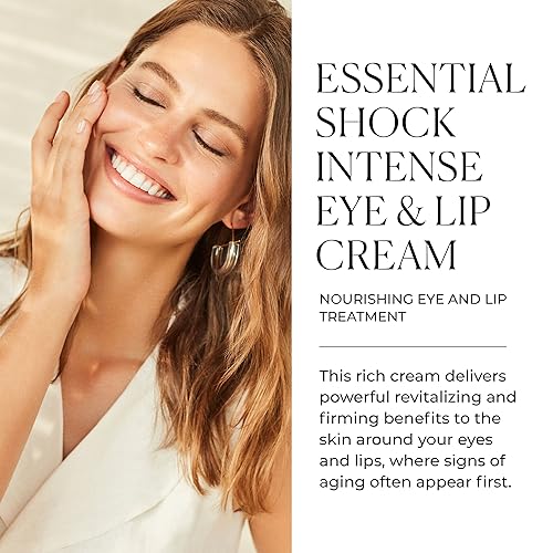 Natura Biss? Essential Shock Intense Eye & Lip Cream, Nourishing Eye & Lip Treatment, Firms, Rejuvenates & Revitalizes, For All Skin Types, 0.5 Oz