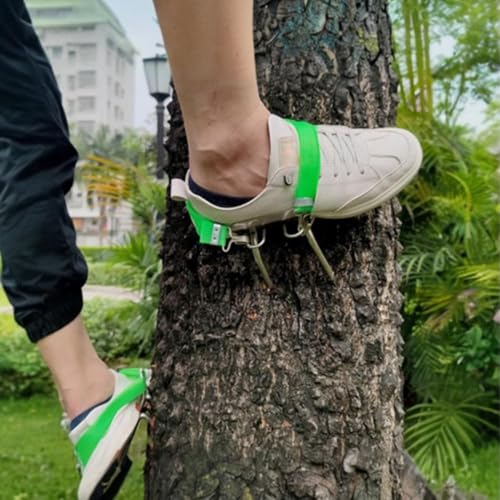 Outdoor Tree-Climbing Anti-Slip Cat Claw Shoes Set, 2025 Upgrade Tree Climbing Spikes, Portable Tree Climbings Gear for Tr...