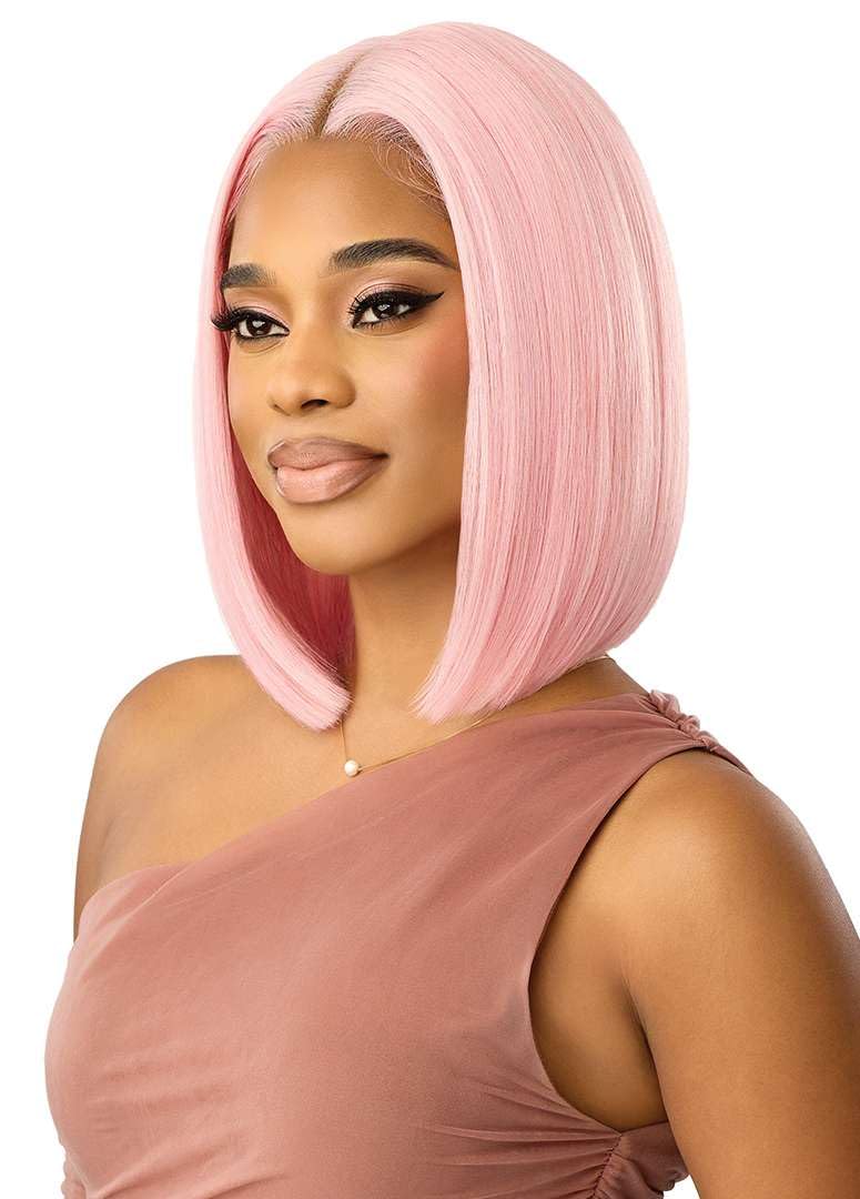 Outre Lace Front Wig - Perfect Hair Line - Swoop Series Y-Part 203 (JET BLACK 1)