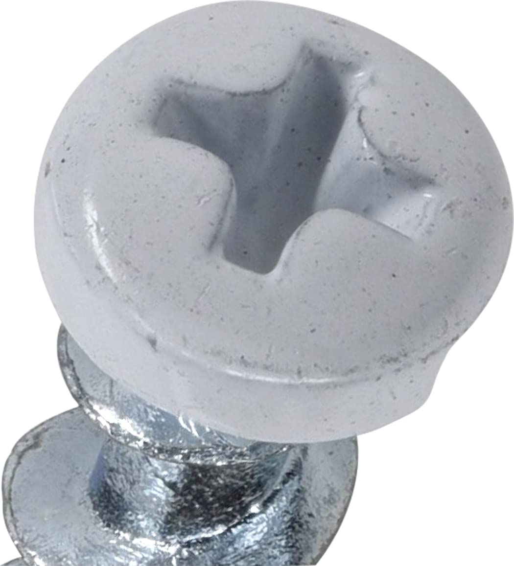 Hillman Borefast Drywall Anchors, Holds 50 Pounds in Drywall and 200 Pounds in Concrete, 1 1/2" Pan Head, White, 75-Pack, 377632