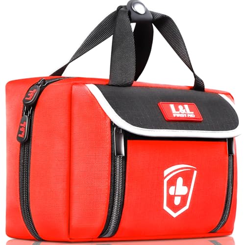 First Aid Kit for Car, 350 Piece Survival Gear and Supplies for Car Home Travel Hiking, First Aid Kit Survival Kit, Waterp...
