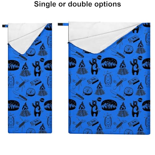 KidzAdventure Ultralight 3 Season Kids Sleeping Bag | 50F- 70F Indoor/Outdoor Sleeping Bag for Boys, Girls, Toddlers and Y...
