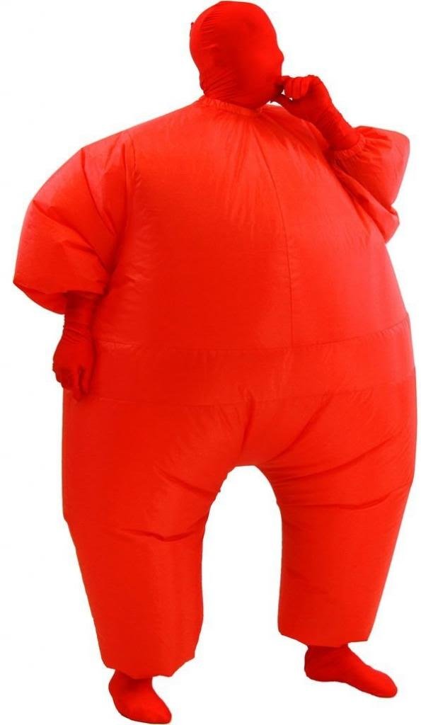 CHUB SUIT Inflatable Teen Costume (Red)