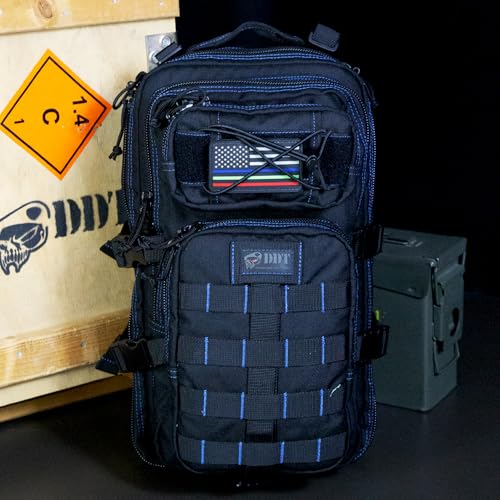 DDT Death Dealer Tactical Anti-Venom 24 Hour Assault EDC Backpack (Blueline)