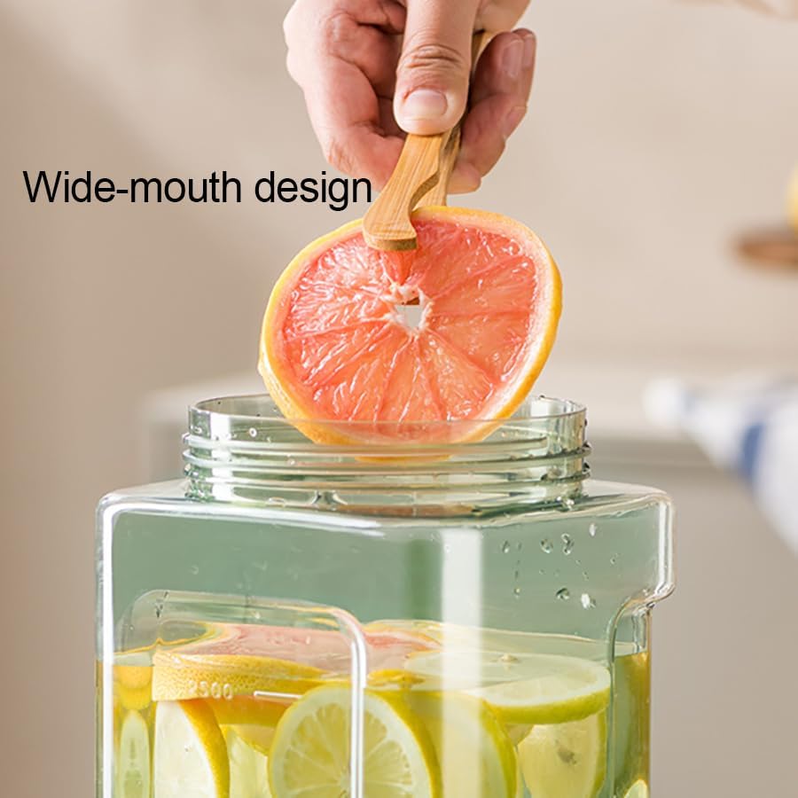 0.9 Gallon Drink Dispenser with Spigot,100% Leakproof,Sealed and Filter screen,Milk,Lemonade Dispenser,Juice Containers Wi...