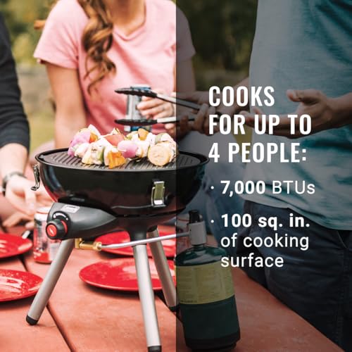 Coleman 4-in-1 Portable Propane Grill with 4 Cooking Attachments, Grill/Stove/Griddle/Wok with 7000 BTUs of Power for Gril...