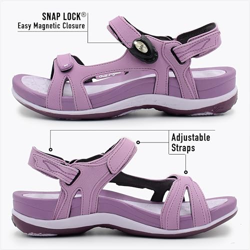 SIGNATURE Arch Support Womens Sandals Comfortable Walking. Everyday Comfy Sandals Women Wear for Beach, Travel, Water, Out...