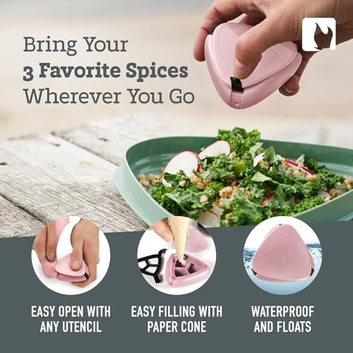 Light My Fire Salt & Pepper Shakers — Travel Salt and Pepper Shakers — Travel Spice Kit Portable Spice Shaker — Multi Spic...