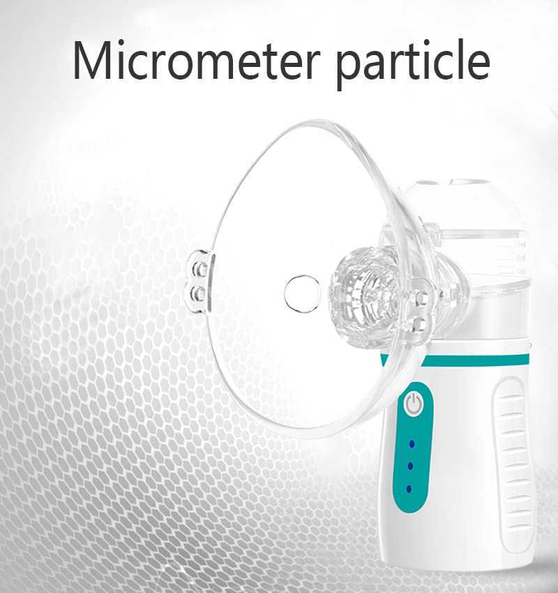 Portable Nebulizer with 3 Adjustable Speed, for Adults and Kids, Handheld Nebulizer for Breathing Issues, with Automatic-Cleaning, Laser Ultrafine Mesh Making, Effective for Home use