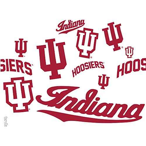 Tervis Made in USA Double Walled Indiana University IU Hoosiers Insulated Tumbler Cup Keeps Drinks Cold & Hot, 24oz Water Bottle, All Over