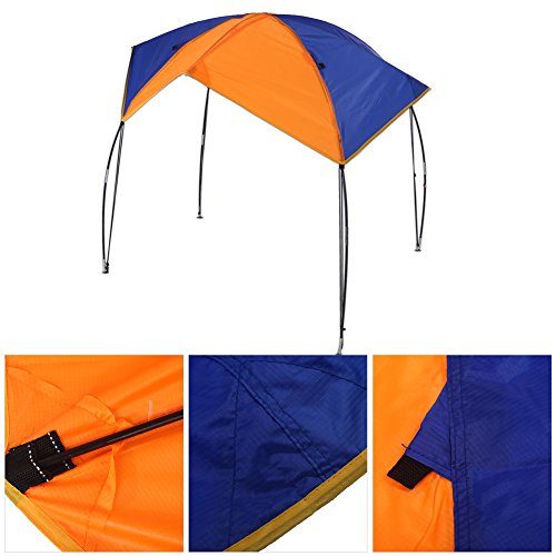Boat Shade Canopy, 4 Persons Boat Sun Shade Shelter Boat Canopy Sun Awning for Inflatable Boat Raft Kayak ( 4 Persons)(Sui...