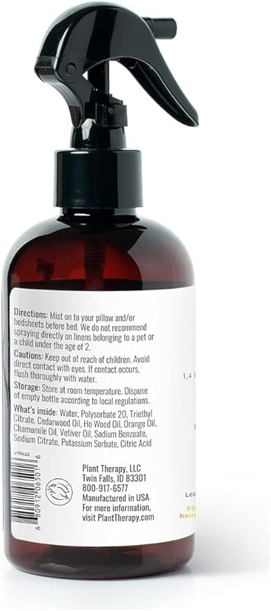 Plant Therapy KidSafe All Natural Monster Away Pillow and Linen Spray, Powered by Essential Oils, Aromatherapy Spray, 8 oz