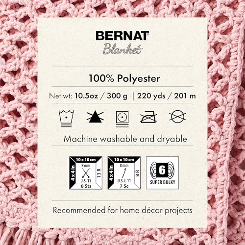 Bernat Blanket Tweeds Sandy Tweed Yarn - 2 Pack of 10.5oz/300g - Polyester - #6 Super Bulky - 220 Yards - Knitting & Crochet