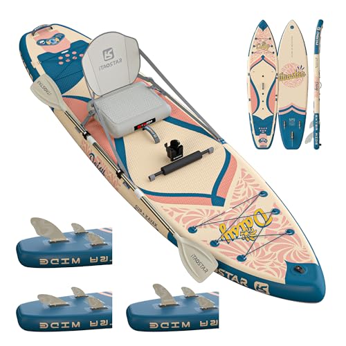 iTAOSTAR Daisy 11'6’ × 35” Extra Wide Paddle Board with Seat, One-Stop Premium SUP Board Accessories, Tailored 5 Fins, Sta...