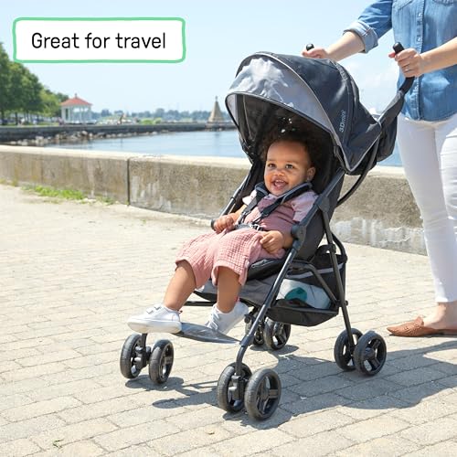 Ingenuity 3D Mini Convenience Stroller – Lightweight Stroller with Compact Fold, Multi-Position Recline, Canopy with Pop O...