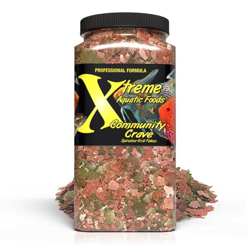 Xtreme Community Crave Flake - Krill & Spirulina Blend for Vibrant Colors, Immune Support and Digestive Health, Tropical &...