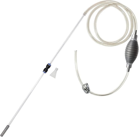 10 Gallon Fish Tank cleaner and Aquarium Water Changer Siphon with a Thinner Water Tubing. Perfect for Cleaning Small Fish...