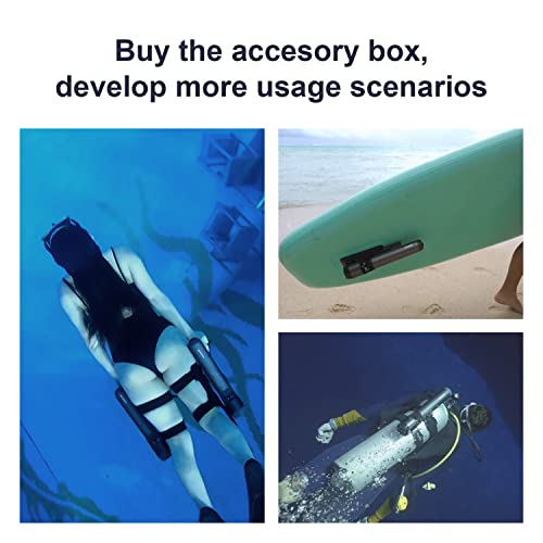 Subnado Underwater Scooter 2 Packs + Premium Accessories Pack with Leg mounting kit, Paddle Board Bracket and Cylinder Bra...